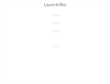 Tablet Screenshot of laurakrifka.com